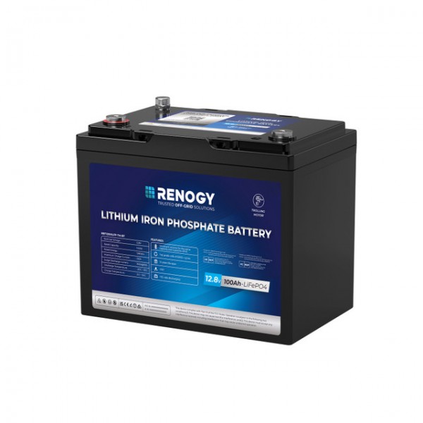 Renogy® Core 12V 100Ah LiFePO4 baterija su BT