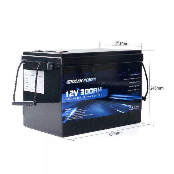Docan Power 300AH LiFePO4 (Lithium Iron Phosphate) battery